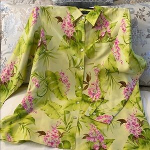 Long sleeve button up blouse